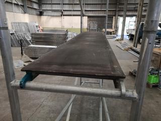 3.7m Tall Industrial Scaffolding Assembly, 3000mm Long, 720mm Wide