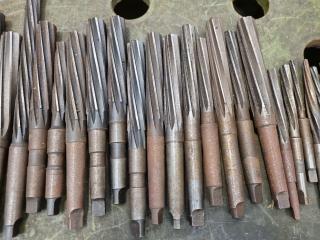 39x Reamers, Morse Taper No.2 & No.1 Shanks