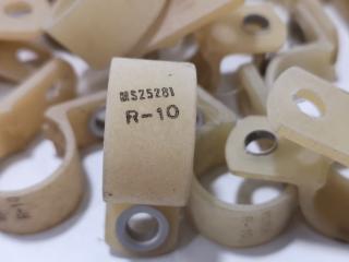 50x Aviation Plastic Loop Clamps for Wire Support Type MS25281 R10