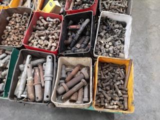 Pallet of Assorted Industrial Hardware, Fastening, Pipe Fittings, & More