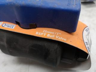 8x Hansen BSPT Ball Valves, Assorted Sizes