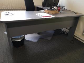 Office L-Shaped Corner Desk w/ Chair & Mobile Drawer