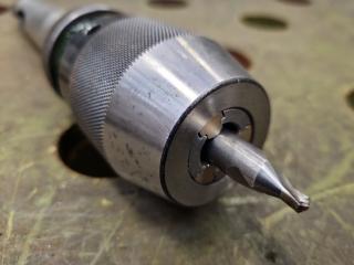 13mm Keyless Drill Chuck w/ Morse Taper No.3 Shank + Adapter