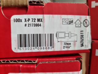 500x Hilti Collated Nails X-P 72 MX w/ R-23 Washers