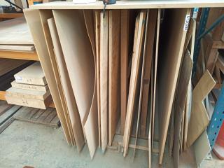 Rack of Ply and MDF Sheets
