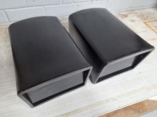 2x Black Driveway Mailboxes Letterboxes