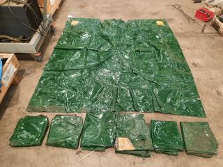 7 Used Green ArcSafe Welding Screens (1800x1800mm)