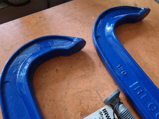 2x Record Irwin 12" Ribbed G-Clamps