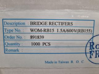 1197x Captron Bridge Rectifiers type WOM-RB15