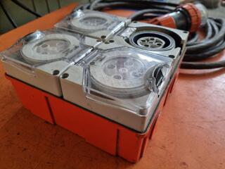 6-Metre 3-Phase Power Extension Lead w/ 4-Plug 3-Phase Power Board