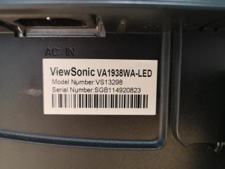 2x ViewSonic 19"" LED Computer Monitors