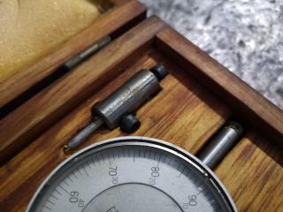 Mitutoyo Dial Indicator No. 3052 w/ Wood Case