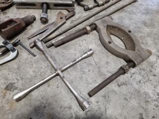 Assorted Vintage Tools, Wrenches, Pullers, & More