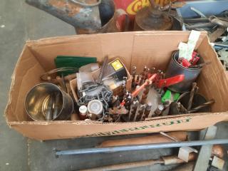 Large Assortment of Workshop Handtools/Supplies