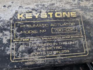 6x Assorted Keystone Pneumatic Actuators