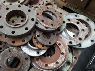 Assorted Heavy Industrial Pipe Covers and Rings