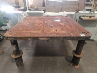 Large Heavy Cast Engineering Table