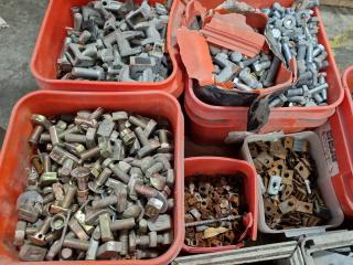 Pallet of Assorted Fastening Hardware & More