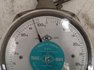 Hanging Dial Scale, 100kg Capacity