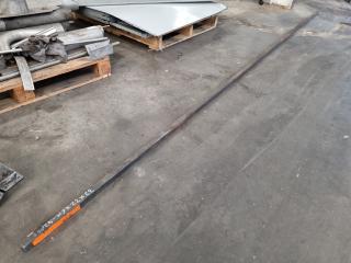 Solid Steel Square Bar, 4.3m Length
