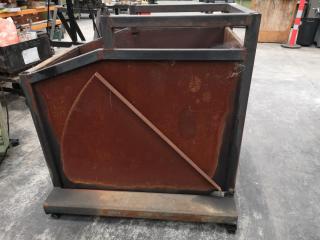 Heavy Steel Workshop Scrap Metal Bin