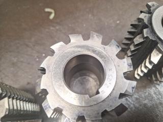 9 x Gear Hobber Cutters