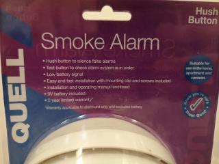3x Battery Powered Household Smoke Alarms by Quell