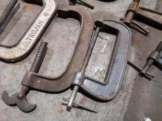 7x Vintage G-Clamps