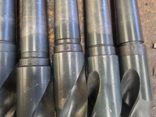 7 Large Morse Taper Drill Bits 