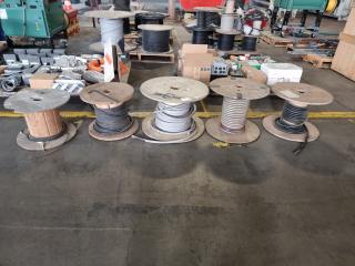5 Assorted Cable Reels