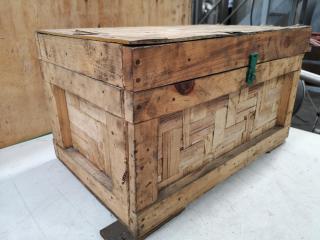 Rustic Wood Storage Box