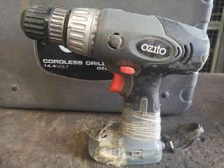 Ozito 14.4V Cordless Drill Driver w/ Case, No Batteries