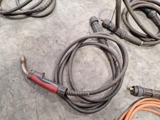 Assortment of Welding Cables/Grounds and Torches