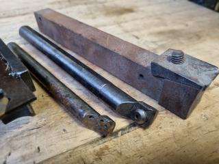 10x Assorted Lathe Tool Holders & Boring Bars