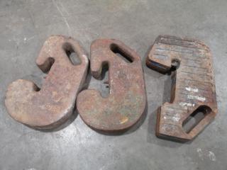 3x Tractor Counter Weights