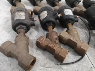 14x Burkert & Ge-Mo Pneumatically Operated Angled Seat Valves