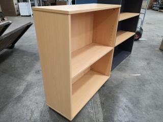 2x Office Bookshelf Storage Shelves