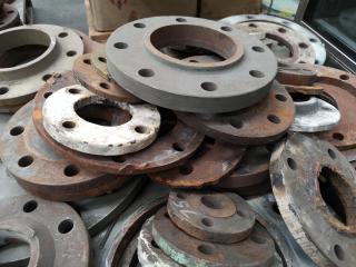 Assorted Heavy Industrial Pipe Covers and Rings