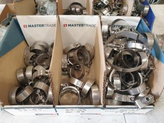Large Lot of Stainless Clamps