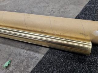 5-Metre Polished Brass Handrail Tube