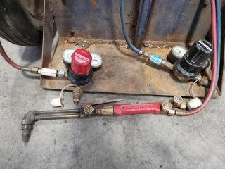 BOC Oxy/Acetylene Welding Torch and Trolley Setup