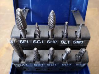 10-Piece Carbide Bur Set, 6mm Heads