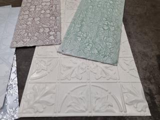 Assorted Antique Styled Pressed Patterned Aluminium Ceiling Panels 