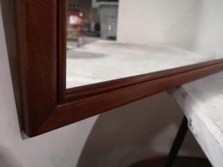 Wooden Framed Bedroom Mirror