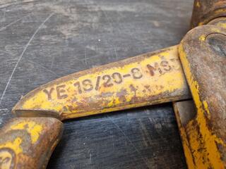 Yoke Clevis Self Locking Hook, 8-Ton Capacity