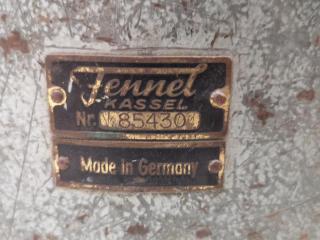 Vintage Fennel Kassel Theodolite w/ Wooden Tripod