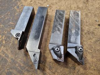 4x Assorted Lathe Indexable Turning & Parting Tools