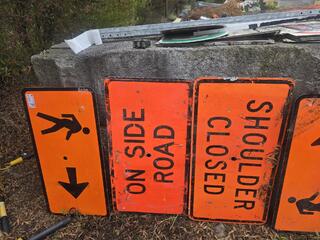 Assorted Road Works Signs 