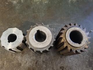 3 x Milling Machine Cutters 