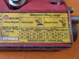 Permanent Magnetic Lift, 300kg Capacity
